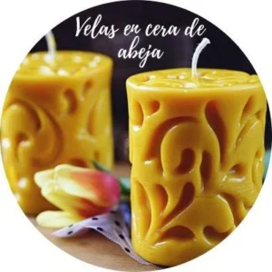 velas con cera de abeja