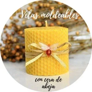 velas moldeables con ceras de abejas